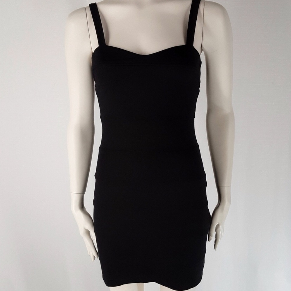 Timing Black Bandage Mini Dress